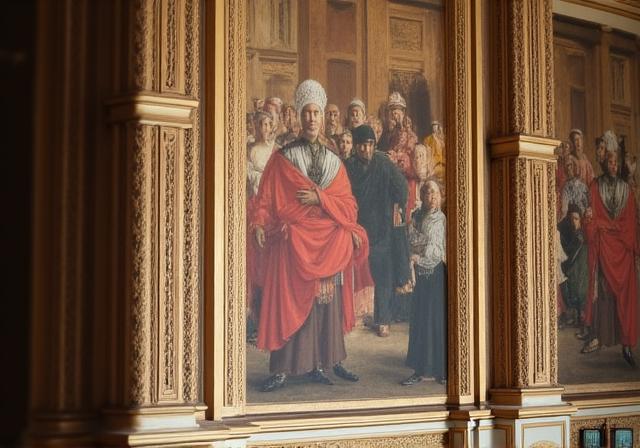 Dettaglio affresco rinascimentale dei Borgia